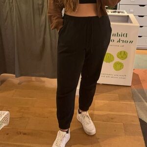 Aerie High Rise Classic Black Jogger Pants for Women Sweatpants